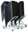 Chariot de transport et de stockage pour chaises ergonomiques